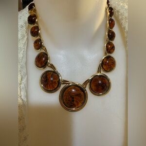 Vintage Trifari Amber Necklace